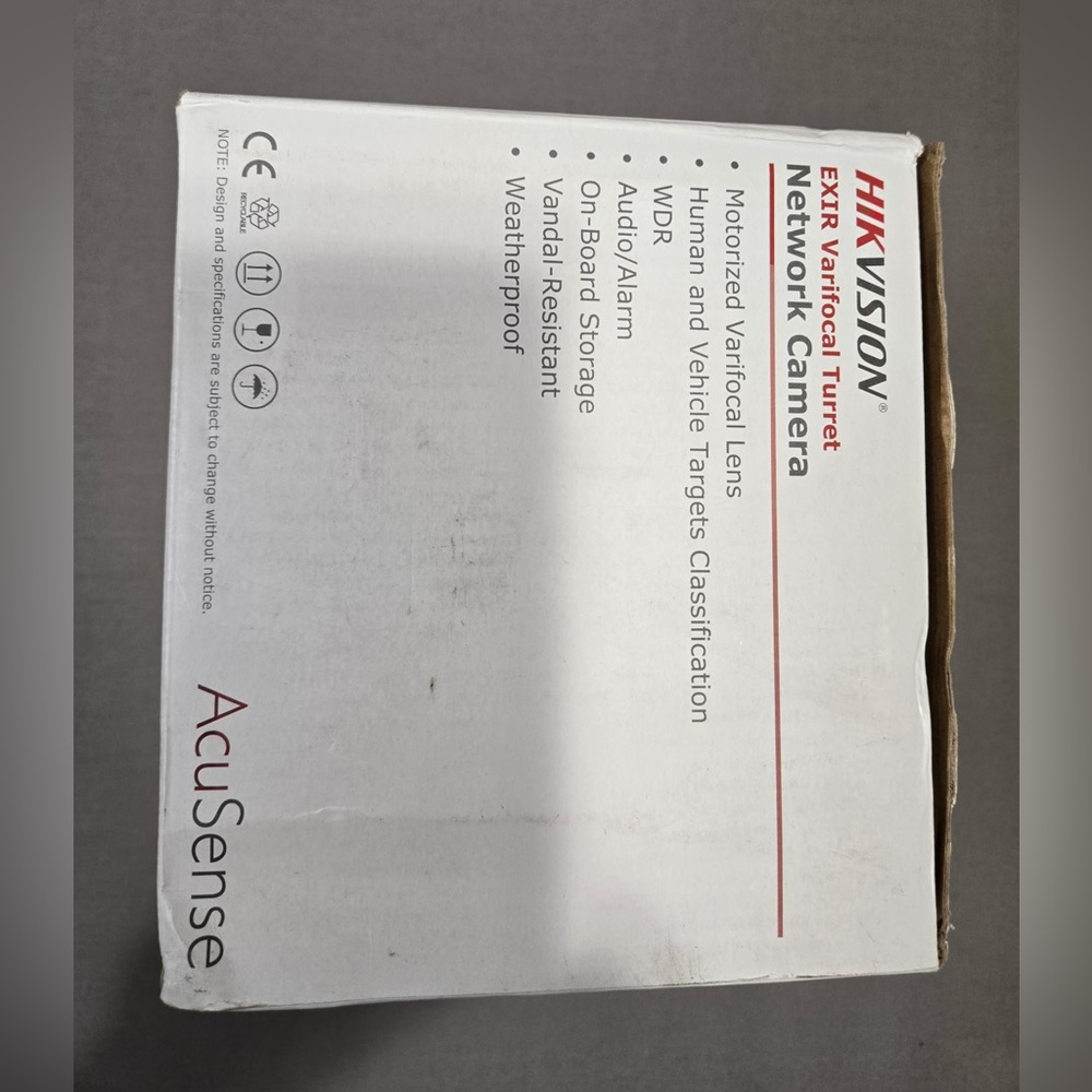 Hikvision EXIR Varifocal Turret Network Camera in White - Picture 2 of 8